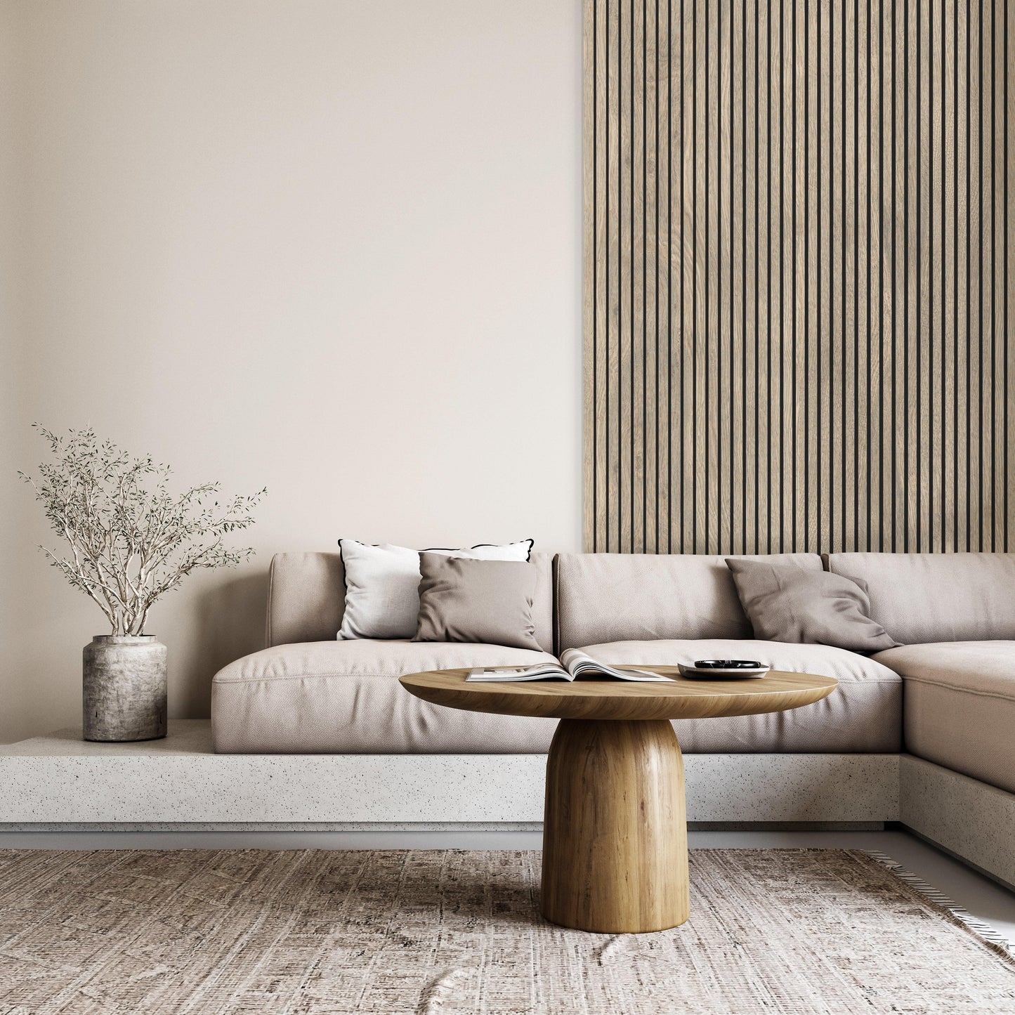 Akoestisch Paneel Eiken 270x57 cm - Wandpaneel winkel - www.wandpaneelwinkel.nl - Wandpaneel winkel