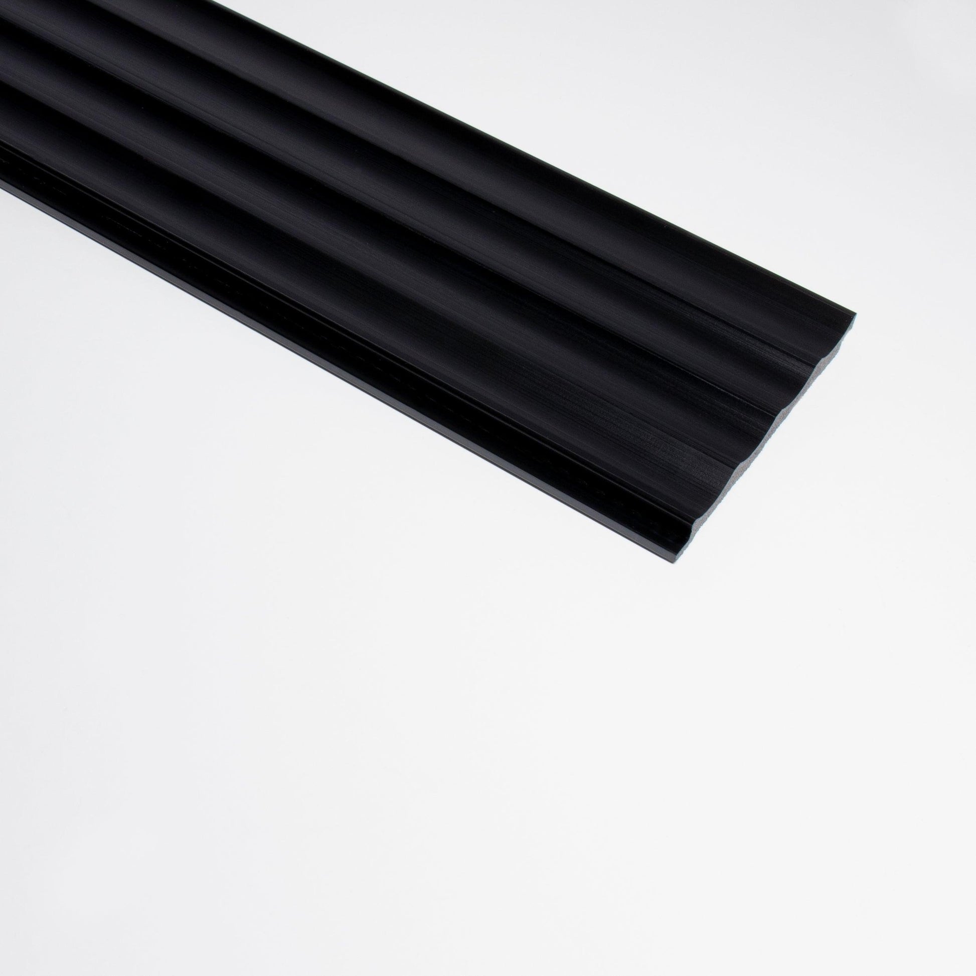 3D wandpaneel - Onda Zwart 270 cm - Wandpaneel winkel - www.wandpaneelwinkel.nl - Lamelio